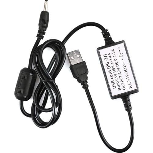 PG-3J USB Charge Cable Battery Charging Cord for Kenwood TH-F6 TH-F6A TH-F7 TH-F7A TH-D7 TH-K4 TH-K4A TH-K2 Radio Walkie Talkie