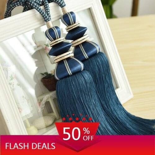 European Style Curtain Bandage Curtain Tassel Rope Curtain Buckle Tassel Decorative Pendant Single Ball Curtain Accessories