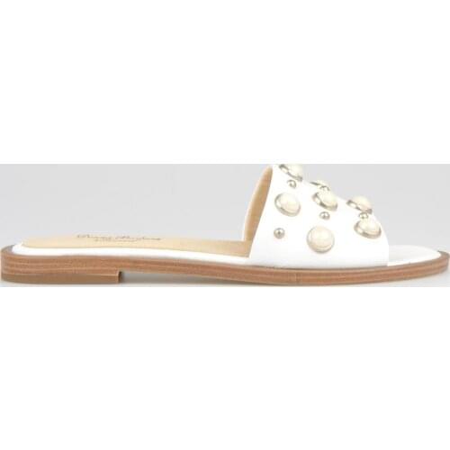 FootCourt White New Design Womens Sandals Summer Genuine Leather Female Outdoor Beach Sandals Comfortable Slippers Handcraft New