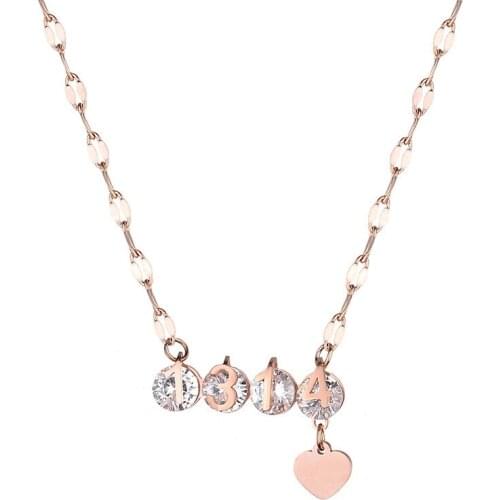 Forever Love Stainless Steel Pendant Necklace For Women Jewelry