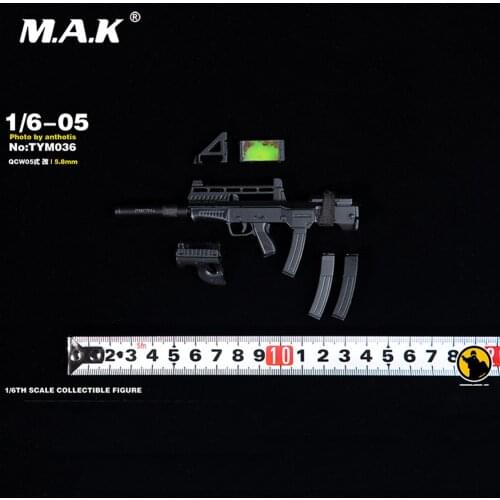 1/6 Solider Scene Weapon Accessories tym036 Miniature gun model Submachine 05 micro-red magic version for 12'' Action Figure
