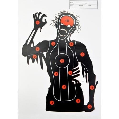 17.7*12.6 inch Head Chest Ring Target Paper 10pcs Special Target Paper for Shooting Training