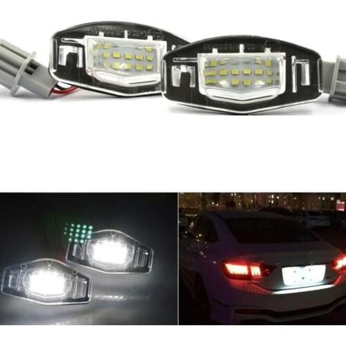 2Pcs 18 LED License Plate Lights Lamp For Honda civic 2001 2002 2003 2004 2005 For Accord For Odyssey