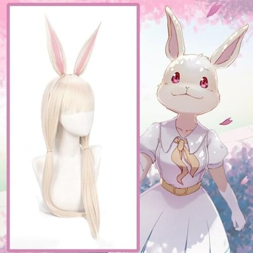 Anime Comic BEASTARS Cosplay Wigs Haru Cosplay Wig Heat Resistant Synthetic Wig Long Straight Hairs Women Cosplay Accessory