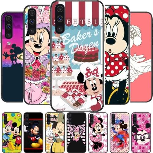 Pink Dress Minnie Mouse Phone cover hull For SamSung Galaxy S8 S9 S10E S20 S21 S5 S30 Plus S20 fe 5G Lite Ultra black soft case