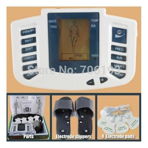 JR-309 Hot new Electrical Stimulator Full Body Relax Muscle Therapy Massager,Pulse tens Acupuncture +6 pads