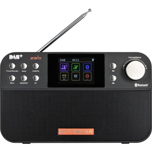 GTMEDIA Z3B, DAB+/FM RDS radio, Bluetooth EDR digital player 2.4 inch TFT color display mucis pllayer with 18650 li battery
