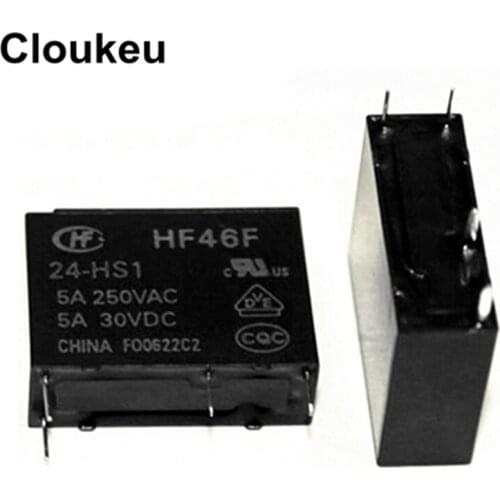 HF46F-24-HS1 24V 5A Relay DIP4 G5NB AC5N ALDP