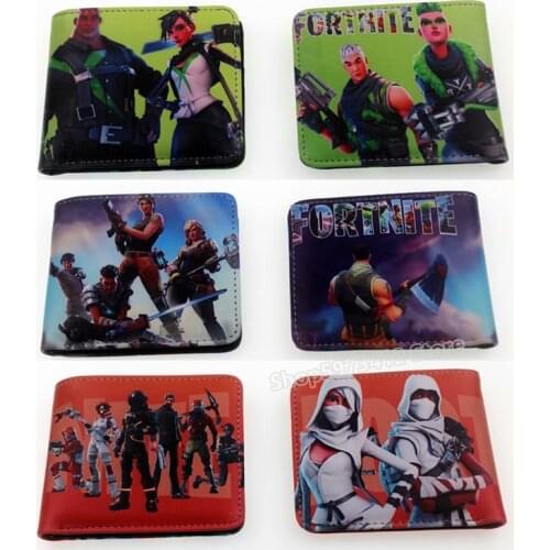 Game Purse Fortnite Wallet Male Men Wallet Fortress Night Purse Credit Card Holder Man Women Money Clutch Wristlet Wallet Gift