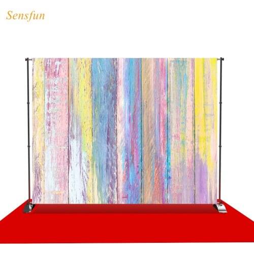 LEVOO new photo backdrop colorful mottled washed paint wood background nature photocall photo studio shoot prop