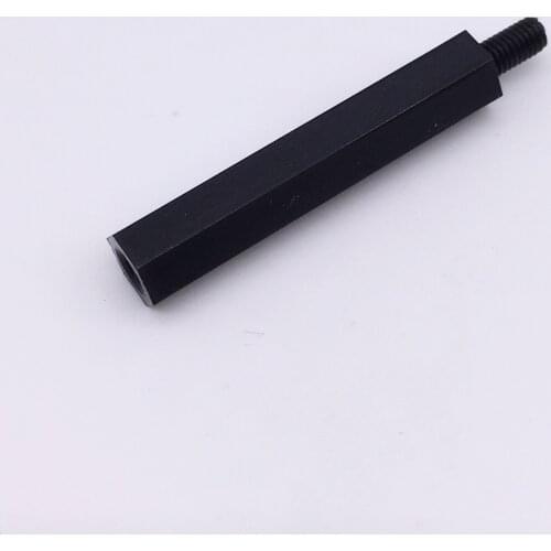 M3x18+6 Spacer Screws Hex Standoff Nuts Male to Female Plastic Nylon Accessories Black Pack 100
