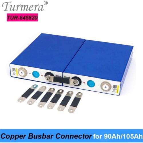 Turmera Copper BusBars Connector for 3.2V Lifepo4 Battery 90Ah 105Ah Assemble for 36V E-Bike and Uninterrupted Power Supply 12V