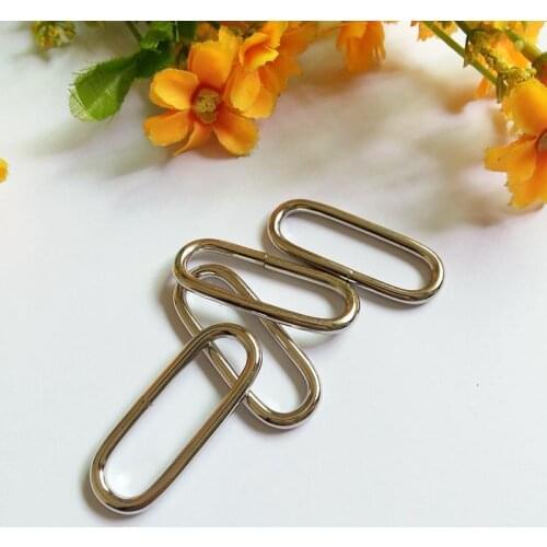 New 12pcs/lot 1-1/2"(38.mm),--Silver oval Connection metal shoes bags garment Buckles metal shoes bags Buckles DIY Accessory