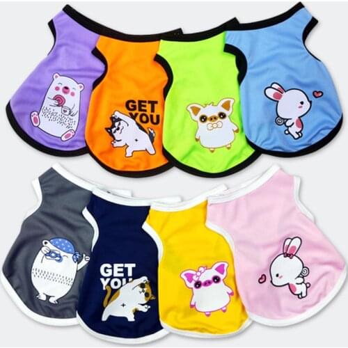 Dog Clothes Cotton Pet Clothing For Small Medium Dogs Vest Shirt Puppy Clothes for Dog Costume Chihuahua Pet Vest Shirt
