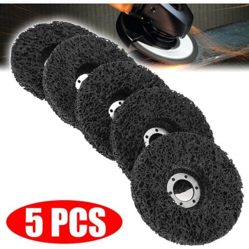 5Pcs Poly Strip Disc 40#Grit Polishing Grinding Wheel Pad for Paint Rust Removal Clean Abrasive Angle Grinder Tool Aceessories