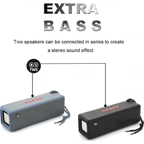 Portable Bluetooth Speaker High Power Soundbar Hifi Subwoofer for Computer Smart Phone Wireless Speaker with Radio