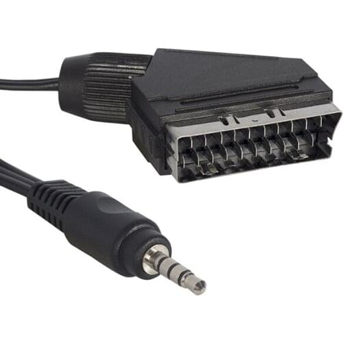 SATELLITE RECEIVER AV CABLE 3.5 MM ST MALE/SCART CABLE 1.2 METERS SHORT JACK (FOR TİVİBULAR)