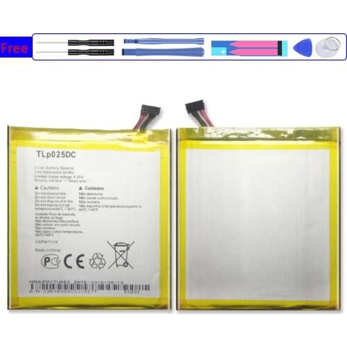 TLP025DC TLp025D2 Replacement Battery For Alcatel Pixi 4 6.0 OT 9001A/X/D 8050D OT-8050 Bateria 2580mAh +Tracking Number