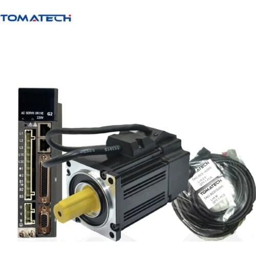 TOMATECH G2 Series best quality 600W 3000rpm 1.9nm AC servo motor and driver with flexible cable