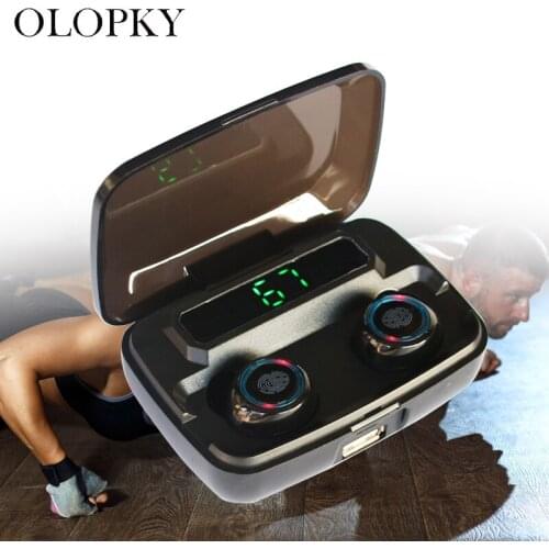 TWS Touch Bluetooth 5.0 Earphones HD Stereo 3300mAh Wireless Earbuds Headphones Sports Earphones Noise Cancelling Gaming Headset