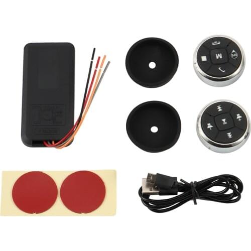 Universal 10 Key Wireless Car Steering Wheel Remote Control Button with Charging for Android Music DVD Navigation