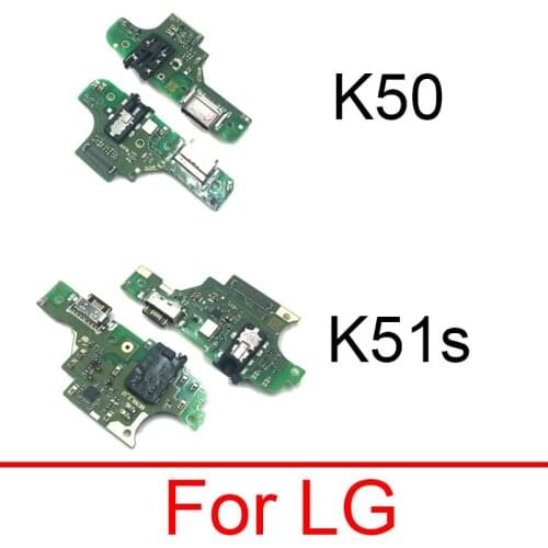 USB Charging Jack Dock Port Connector Board Flex Cable For LG K50 K51s USB Charger Board Replacement Parts
