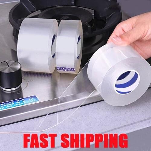 3/5M Kitchen Sink Waterproof Sticker Anti-mold Waterproof Tape Bathroom Countertop Toilet Gap Self-adhesive Seam Sticker home