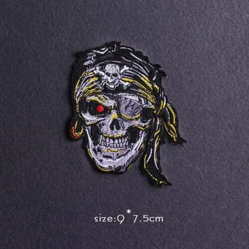 DIY Embroidery/Punk Patch Iron On Patches For Clothes Orangutan Sticker Embroidered Patches For Clothing Accessories Skull Snail