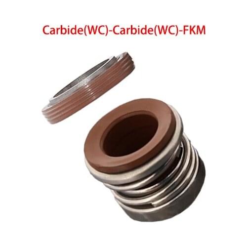 104-35 104-40 104-45 104-50 Carbide FKM Fluororubber Water Pump Single Coil Spring Unbalanced Bellows Shaft Mechanical Seal
