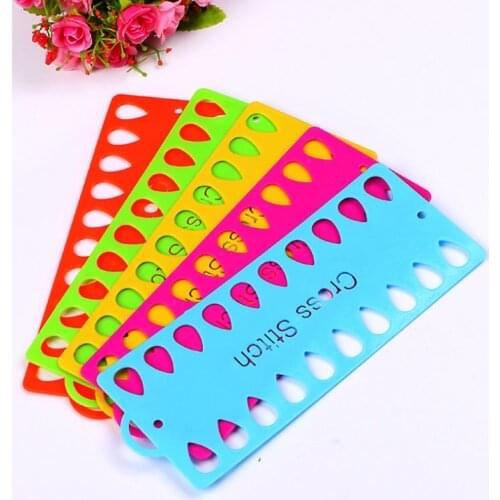 2pcs Plastic Cross Stitch Row Line Board Embroidery Floss Thread Yarn Organizer Sewing DIY 20 Positions Needles Holder85WC