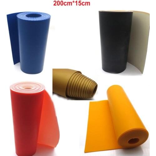 200cm*15cm*0.8mmBlack Flat Rubber Rubber Band Antifreeze Rubber Band Use forHunting Slingshot Bow and Sports