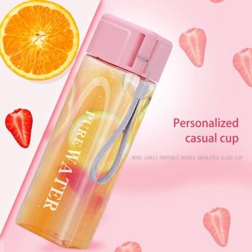 500ml Summer Outdoor Sports Water Cup Plastic Cup Fitness Large Capacity water bottle Portable Travel mountaineering kettle