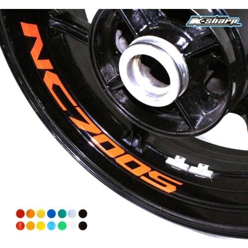 8 X CUSTOM INNER RIM DECALS WHEEL Reflective STICKERS STRIPES For HONDA NC 700S