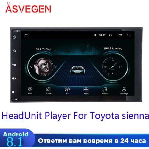 10“Car Multimedia Andriod Player ForToyota sienna With GPS Navigation Car Audio Radio StereoHead Unit Player