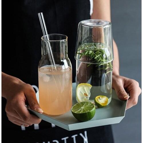 Borosilicate Glass Teapot Big Transparent 500ml Heat-Resistant Large Clear Pot Flower Set Puer Kettle Office Home Tool With Cup