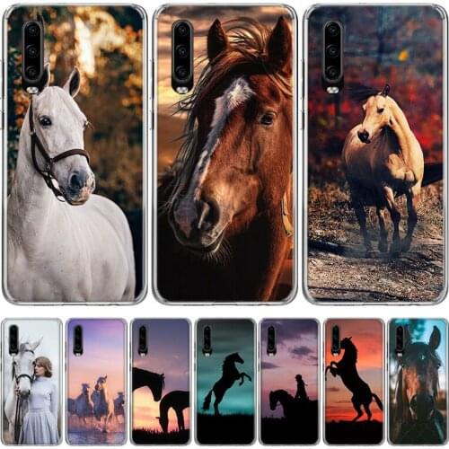 Horse Animal cute Phone Case for Huawei P30 P40 P20 P10 Mate 20 10 30 Lite Pro P Smart Z Plus + Art Luxury Cover Coque