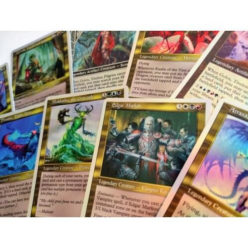 FOIL 10 x EDH COMMANDERS OLD FRAME deck box MTG TCG Games dual land fetchland shockland proxy EDH lotus mox