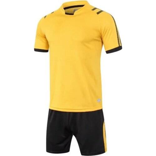 Hot Sale Breathable Short Sleeve Soccer Set Men Professional Uniform Camisetas Plus Size Football Sets