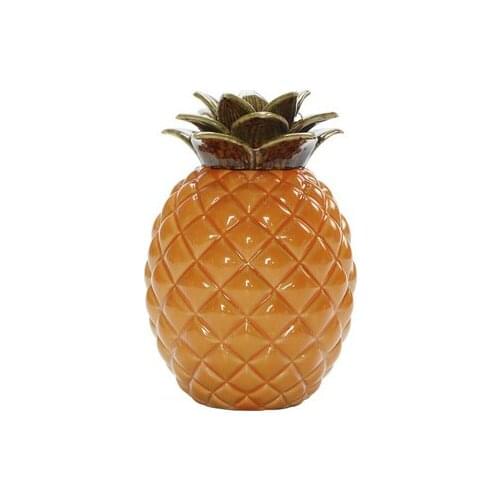 Ceramic Creative Pineapple Tea Cans Personalized Sealed Storage Cans Pu'er Tea Bag Kung Fu Tea Accessories Teaware Gift Box