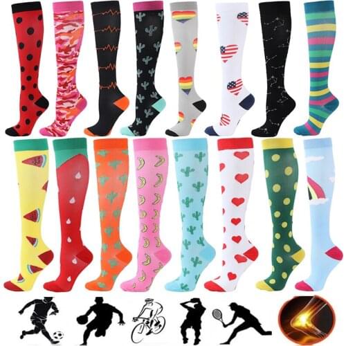 Compression Socks Golf Sport Socks Medical Nursing Stockings Prevent Varicose Veins Socks Fit For Rugby Socks Running Breathable