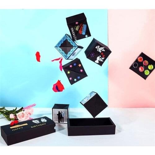 Creative Surprise Partys Bounce Box Gift Explosion for Anniversary Scrapbook DIY Photo Album Birthday Valentines Day Gift U3