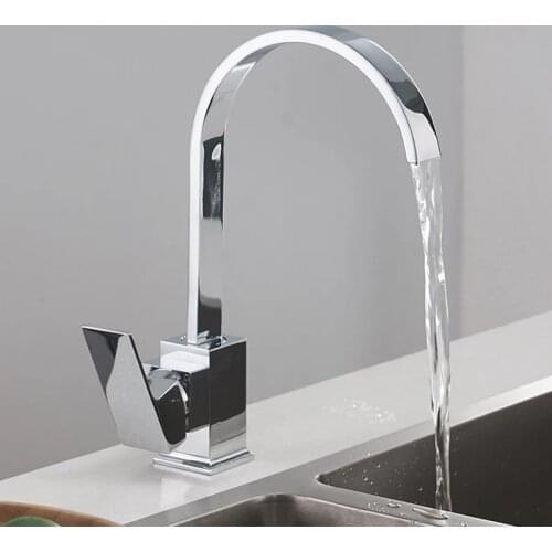 Kitchen Faucet Galvanized Brass Kitchen Sink Faucet Hot and Cold Water Single Hole Faucet Brass Faucet Fitting Faucet