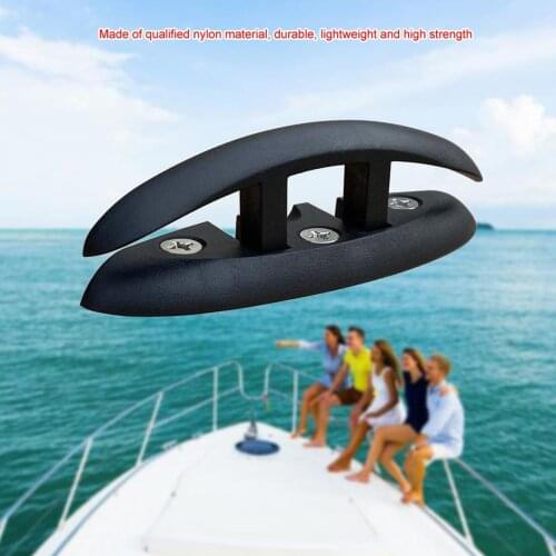 Boat Up Folding Pull Up Cleat Dock Deck Marine Kayak Handwares Black
