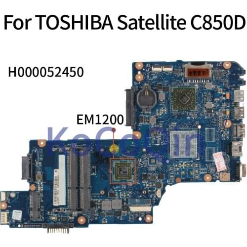 KoCoQin Laptop motherboard For TOSHIBA Satellite C850D EM1200 Mainboard H000052450 DDR3
