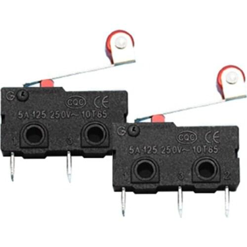 10 PCS Hot Selling Mini 3PIN SPDT Micro Limit Switch Roller Lever Arm Snap Action Switch
