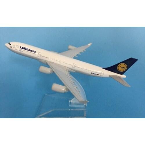 JASON TUTU 16cm Lufthansa Boeing 747 Plane Model Airplane Model Airbus Aircraft Model 1:400 Diecast Metal Airplanes Plane Toy