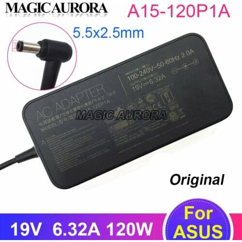 Original New A15-120P1A 19V 6.32A Power Supply Adapter ADP-120RH B PA-1121-28 For ASUS N750 N500 G50 N53S N55 GL502V GL502 A750L