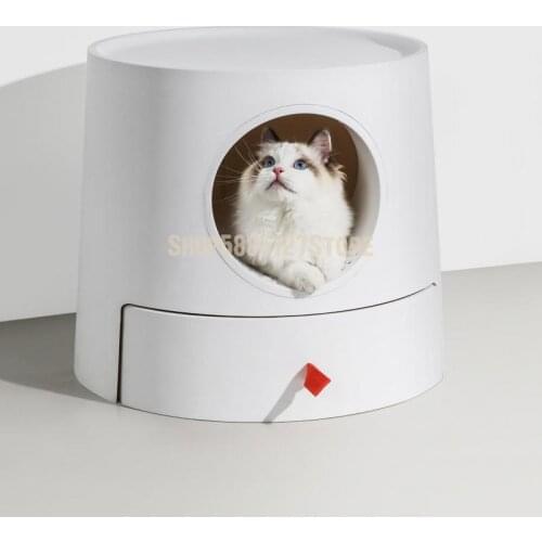 Cat Litter Pan Fully Closed Anti Splash Extra Large Drawer Cat Toilet Cat Litter Pan Deodorant Products