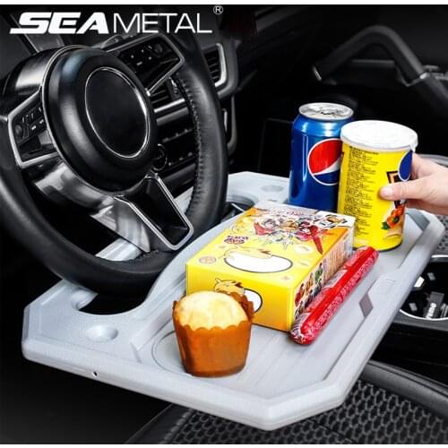 Car Steering Wheel Tray Auto Steering Wheel Desk for Laptop Food Snack Dining Drinking Table Tray Car Accessoreis Interior Goods