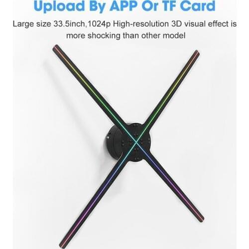 2020 85CM 3D Hologram Projector Light Advertising Display LED Fan Holographic Imaging Lamp SD Card/wifi/pc Hologram Player